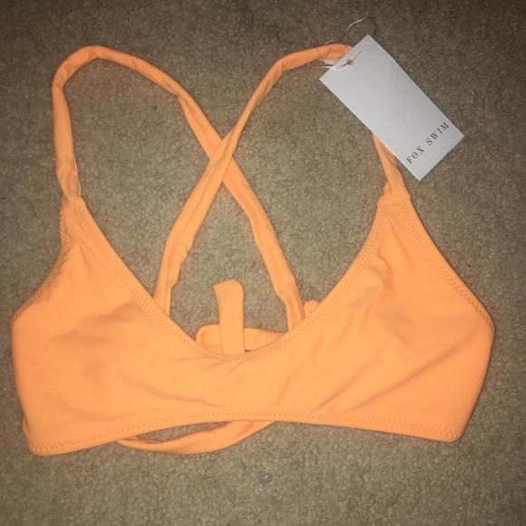 2 BRAND NEW FOX SWIM BIKINI TOPS - Picture 2 of 2